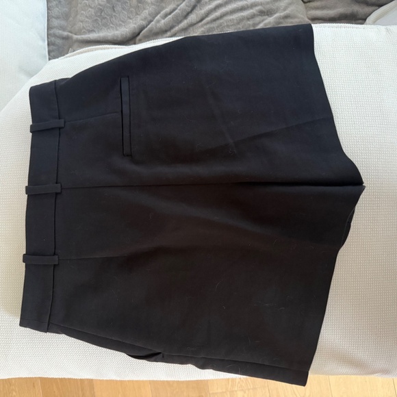 Black Tailored Shorts Gold Button Up - Picture 2 of 5